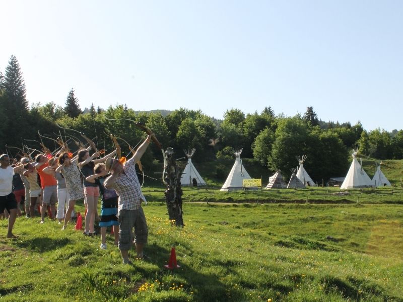 Village Tipi : activité tir à l’arc au Revard, en Savoie Activité Tir à l'arc